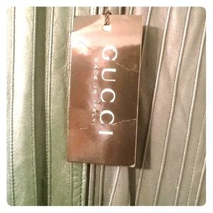 Hunter green genuine leather dress